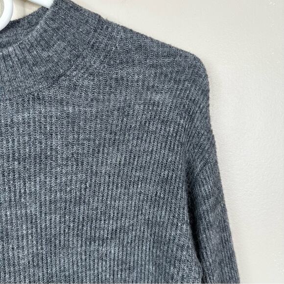 NEW Quince Baby Alpaca Wool Crew Neck Sweater in Charcoal Gray Womens M - Picture 5 of 11